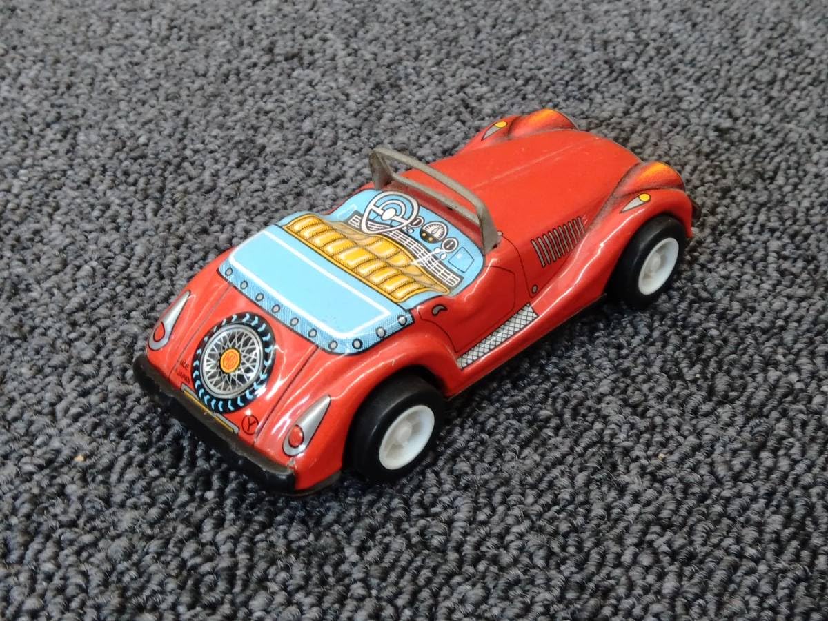 Asahi【MG MGA 1600 Cabriolet カブリオレ 赤レッド】ブリキ